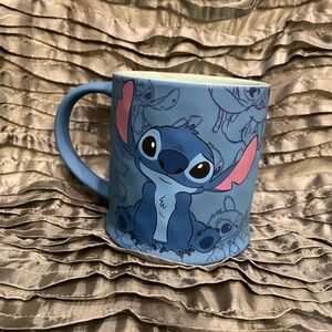 Blue Stitch Character Ceramic Mug with both characters on mug